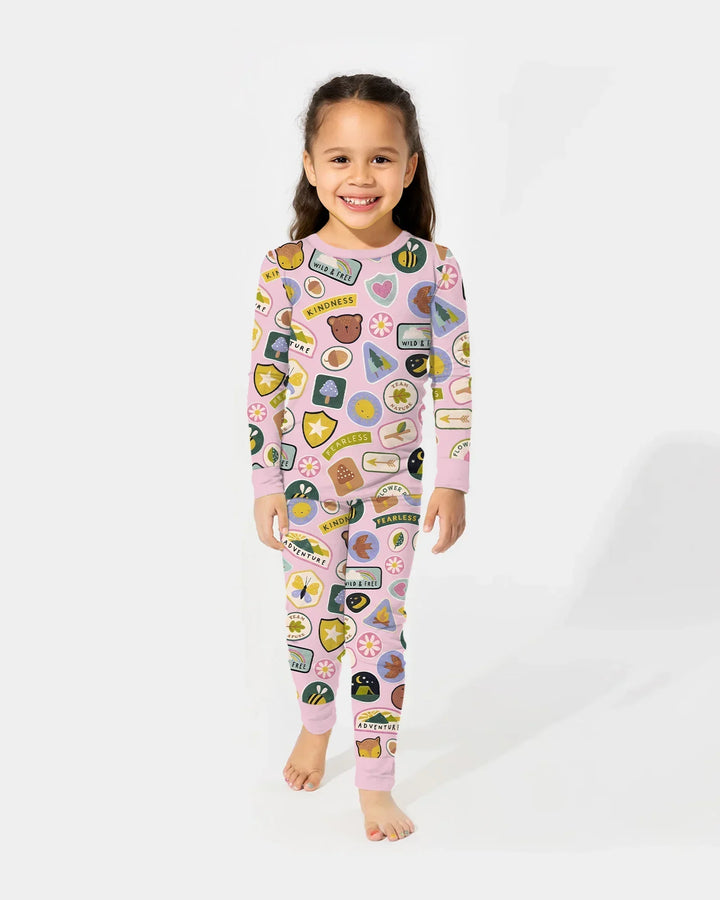 Little Explorer Bamboo Two Piece Long Sleeve Pajama Set
