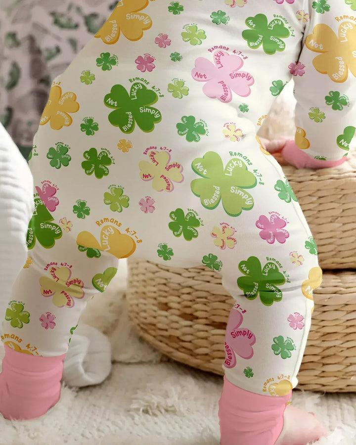 Shamrocks Print St. Patrick's Day Bamboo Convertible Zippy