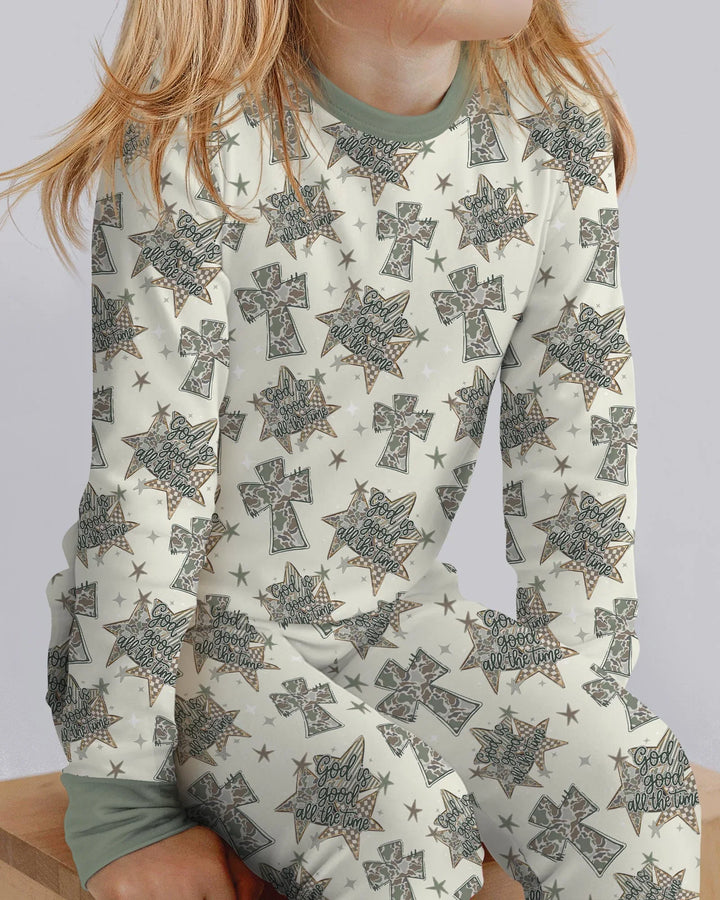 Template Bamboo Two Piece Long Sleeve Pyjamas Set