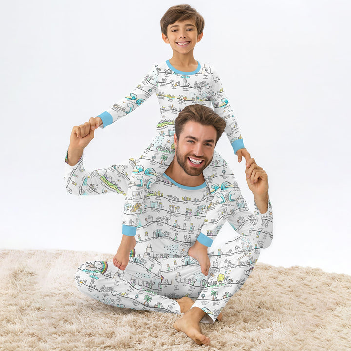 Bible Story Journey Family Matching Bamboo Men's Pajama Set