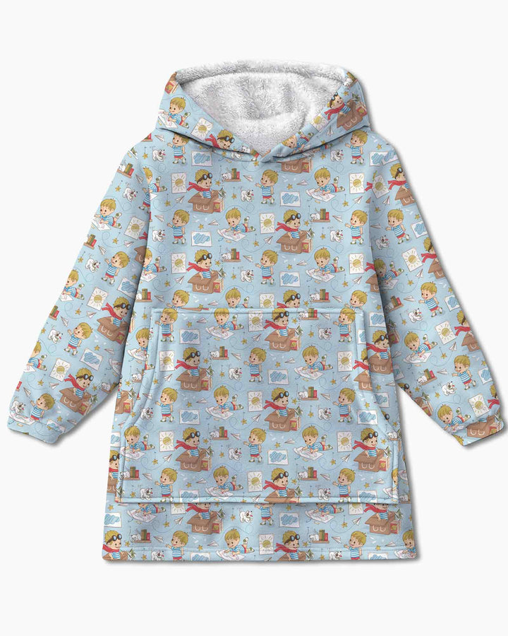 Tiny Explorer Tales Bamboo Blanket Hoodie