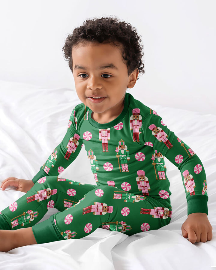 Pink Nutcracker Dreams Bamboo Two Piece Long Sleeve Pajama Set