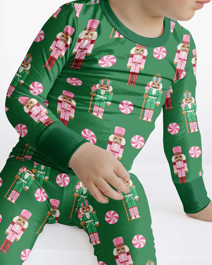 Pink Nutcracker Dreams Bamboo Two Piece Long Sleeve Pajama Set