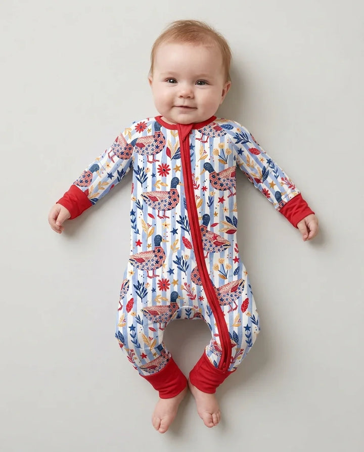 Patriotic Mallard Duck Bamboo Convertible Zippy