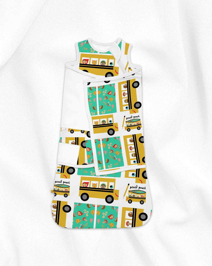 School Bus Adventures Bamboo Sleep Bag Swaddler