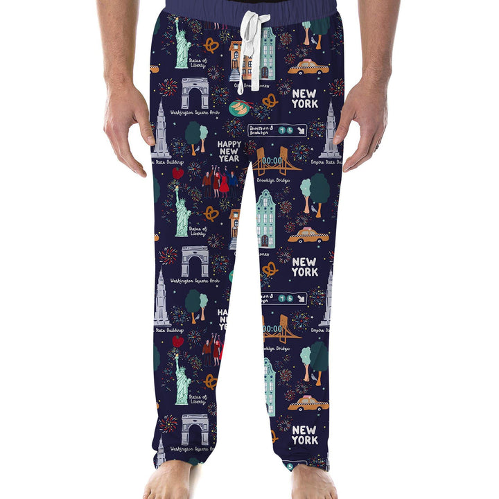 New York New Year Eve Bamboo Men's Pajama Set