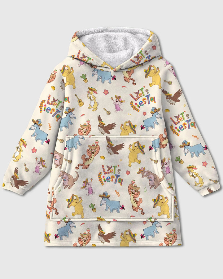 Let's Fiesta Wearable Bamboo Blanket Hoodie