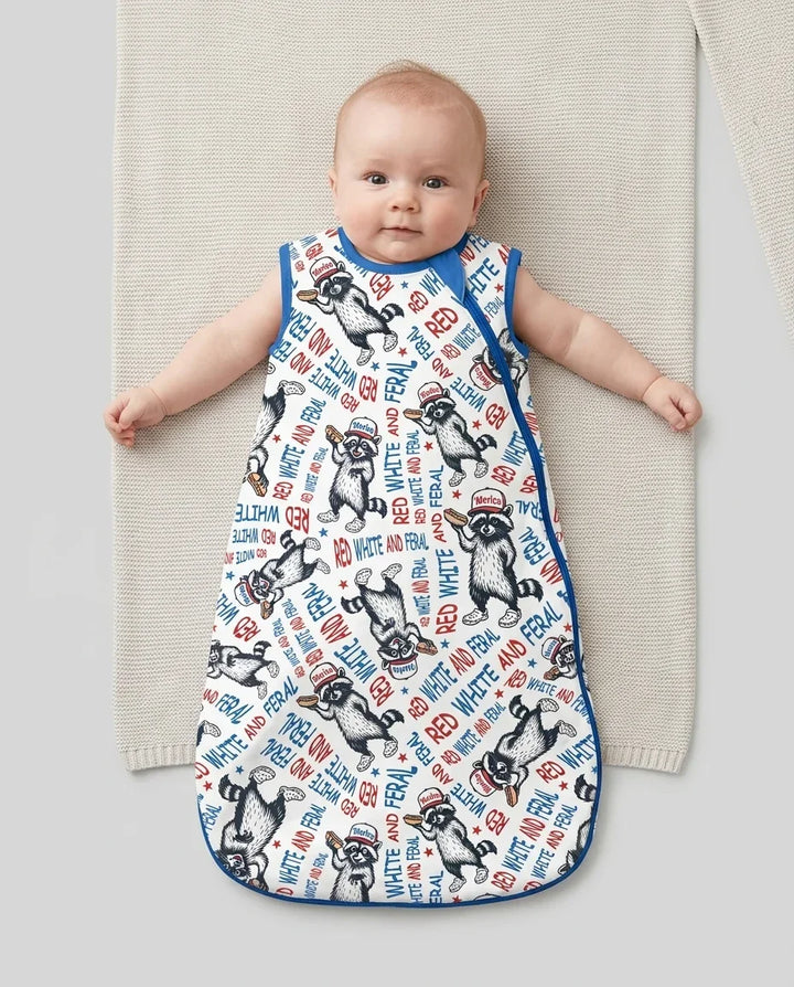 Red White and Feral Bamboo Sleep Bag
