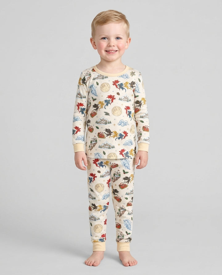 Fourth Wing Christmas Bamboo Two Piece Long Sleeve Pajama Set