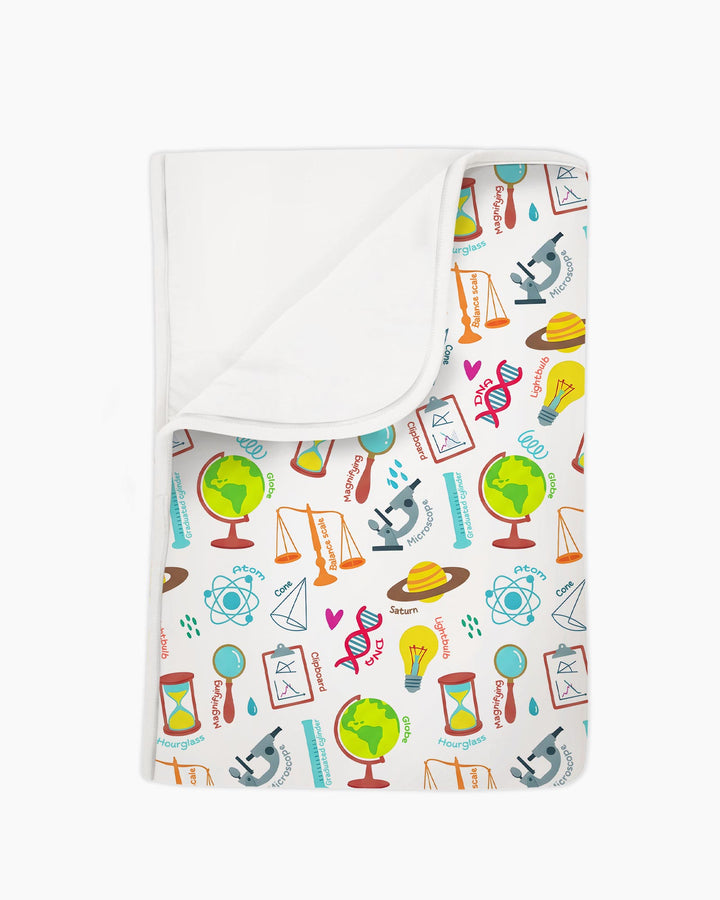 Tiny Scientist Explores The World  Bamboo Blanket