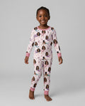 Black Mermaid Bamboo Two Piece Long Sleeve Pajama Set
