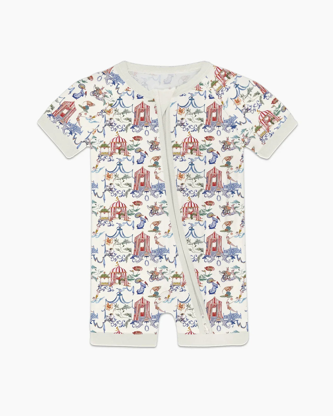 Vintage Lousiana Circus Toile Family Matching  Bamboo Shorty Zippy