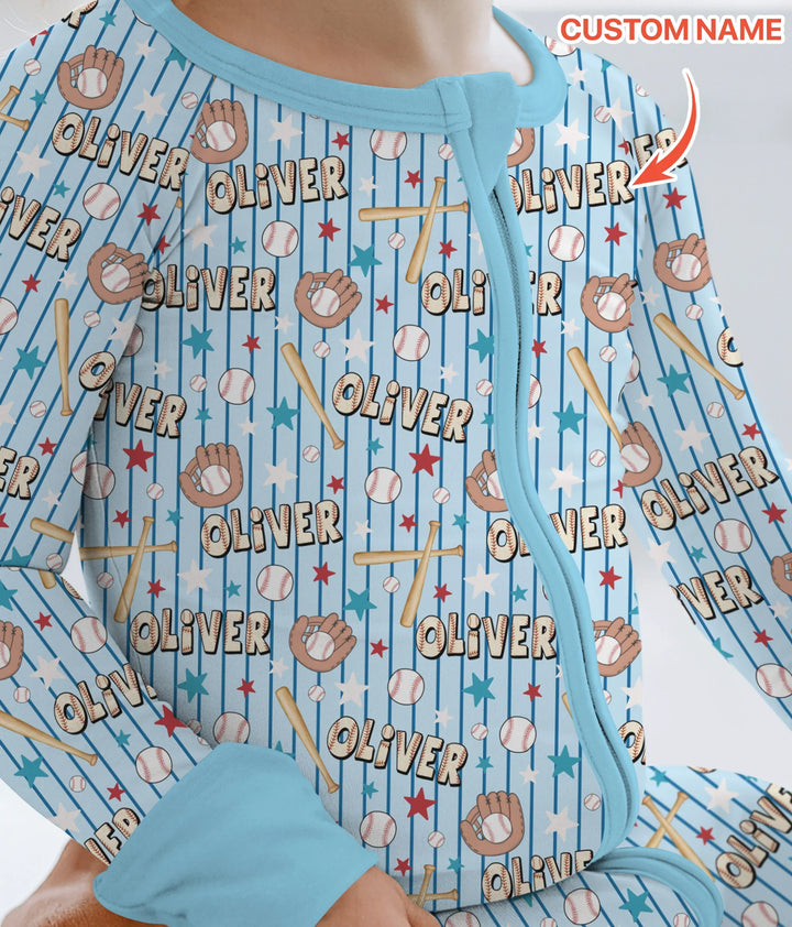 Custom name Little Baller Bamboo Convertible Zippy