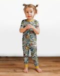 Monsters And Friends Bamboo Two Piece Short Sleeve Pajama Set
