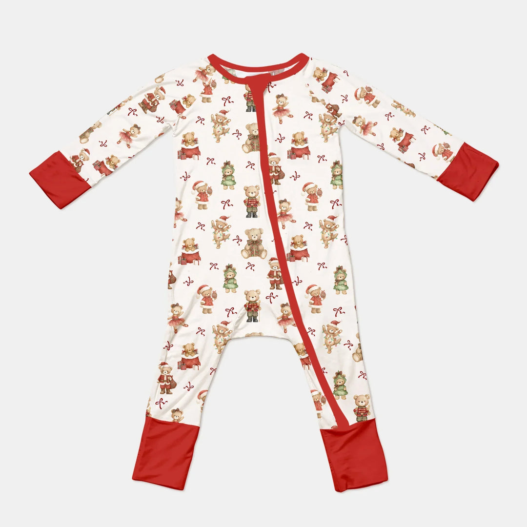 Christmas Teddy Bears Bamboo Convertible Zippy