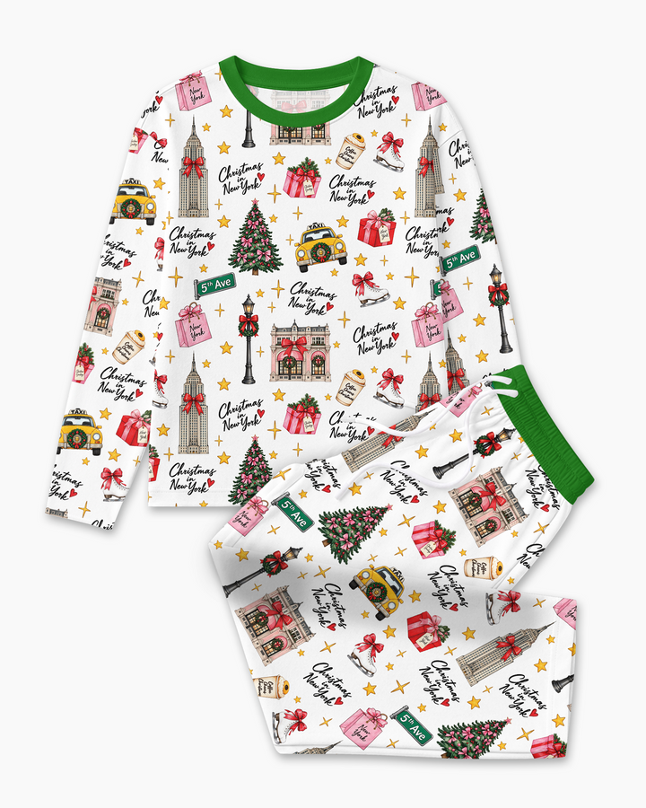 Christmas In NYC Bamboo Men's Pajama Set