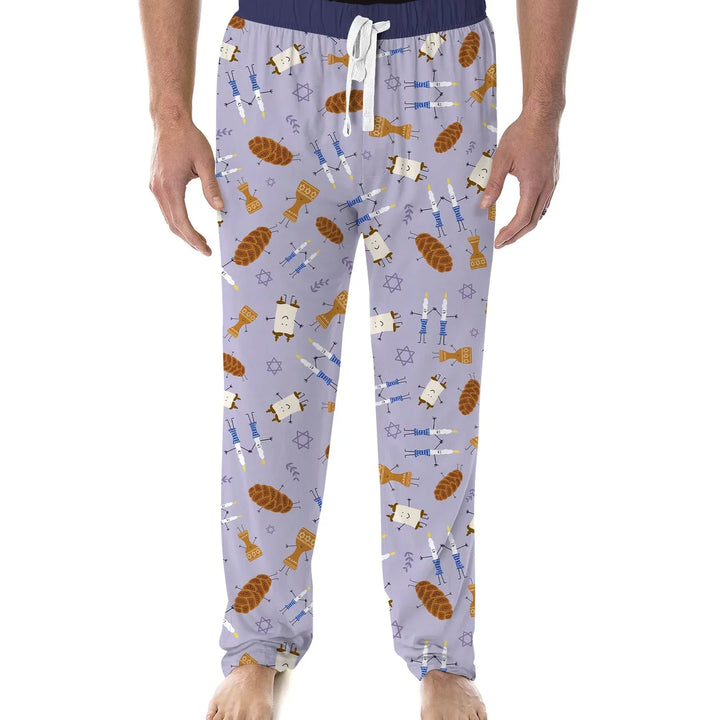 Shabbat Shalom Family Matching Bamboo Men's Pajama Set