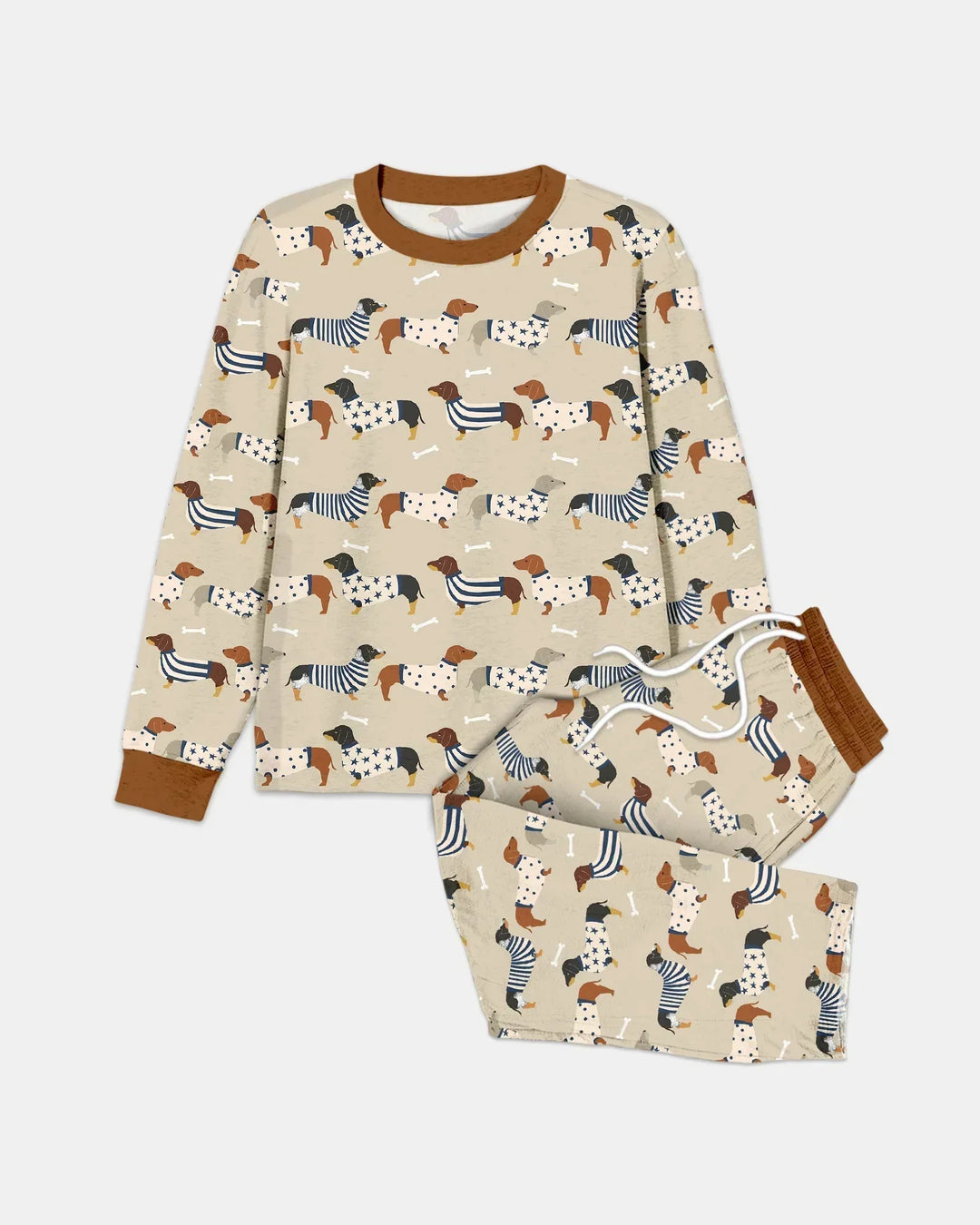 Cute Wieners Bamboo Men's Pajama Set