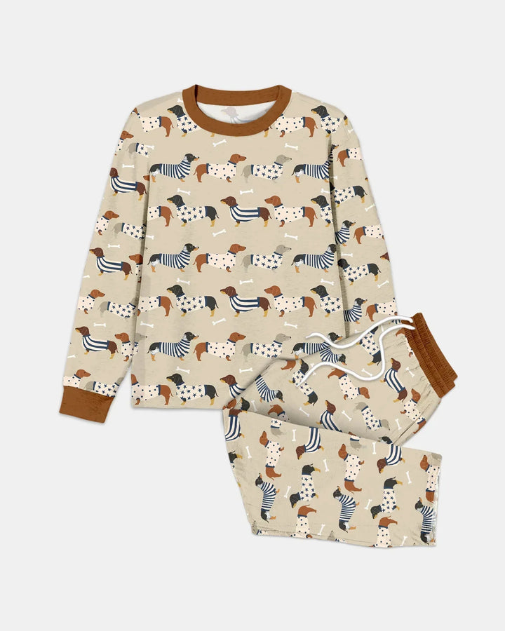 Cute Wieners Bamboo Men's Pajama Set