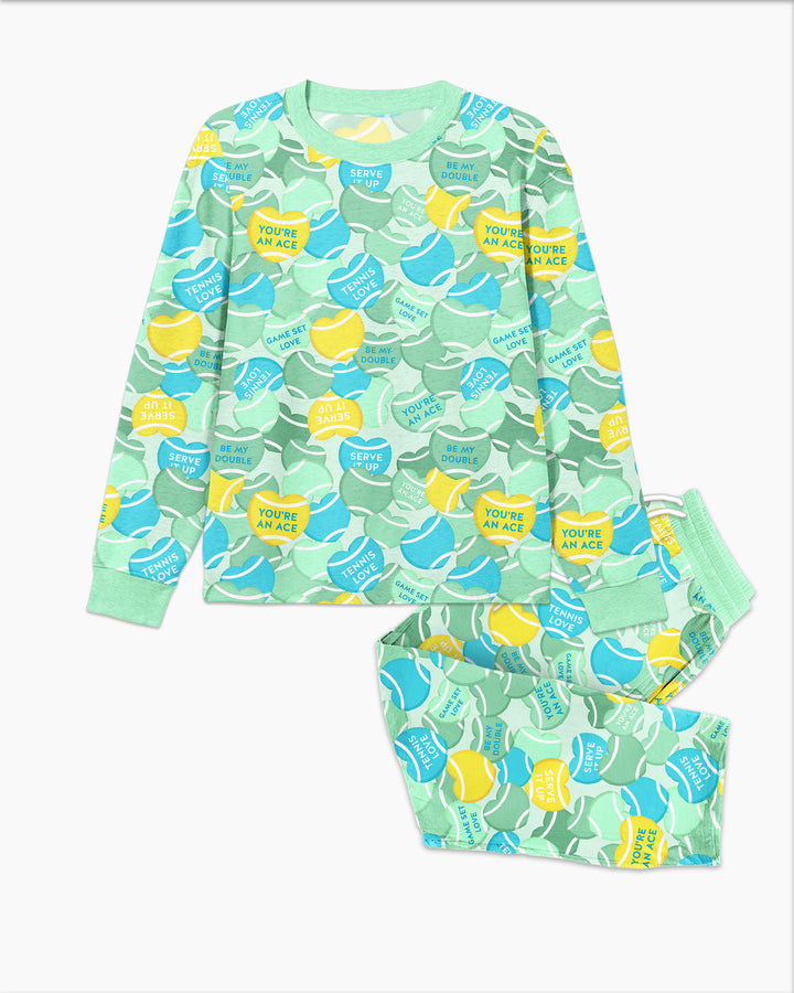 Tennis Candy Family Matching Bamboo Men's Pajama Set