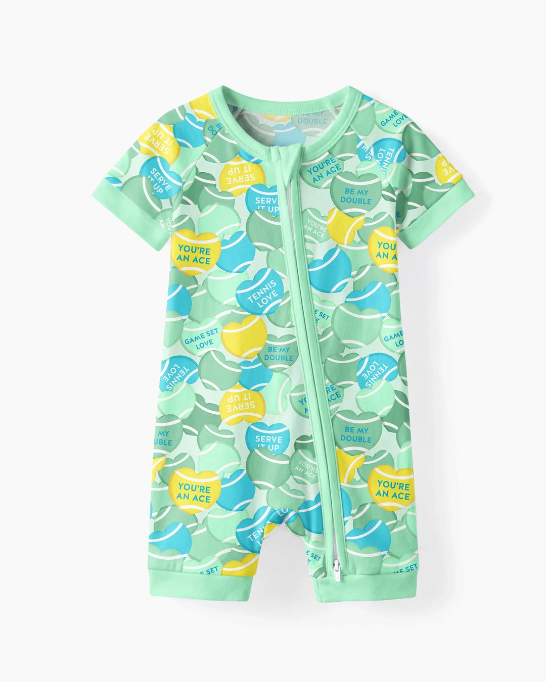 Tennis Candy Family Matching Bamboo Shorty Zippy
