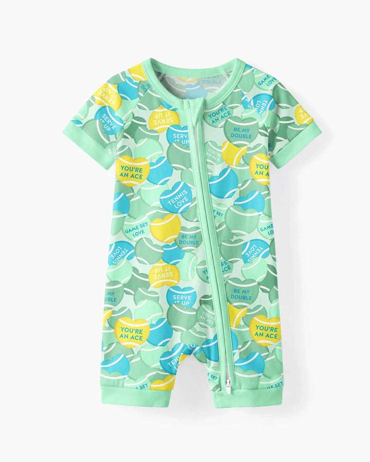 Tennis Candy Family Matching Bamboo Shorty Zippy