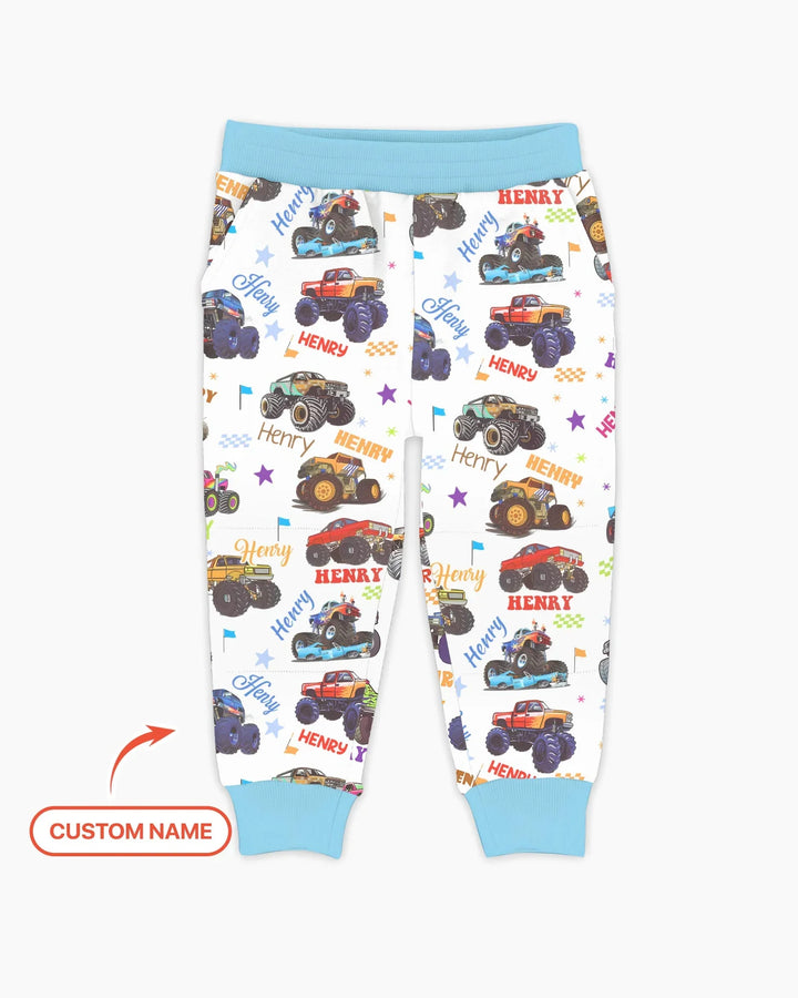 Monster Truck Custom Name Bamboo Jogger