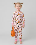 Spooky Goose Scrub Hat Bamboo Two Piece Long Sleeve Pajama Set