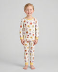 Autumn Blooms of North America Bamboo Two Piece Long Sleeve Pajama Set