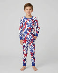 Patriot Camo Daddy & Me Matching Bamboo Two Piece Long Sleeve Pajama Set