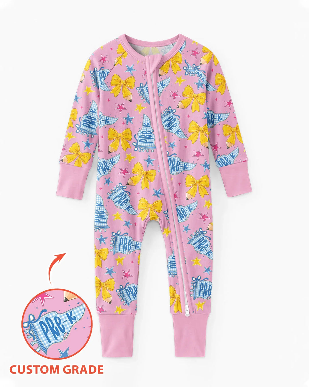 Pencil Bow Back To School Bamboo Convertible Zippy