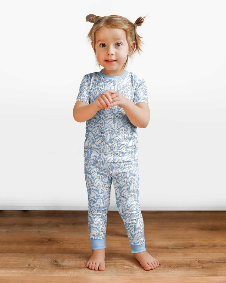 Ghostly Threads Bamboo Two Piece Short Sleeve Pajama Set