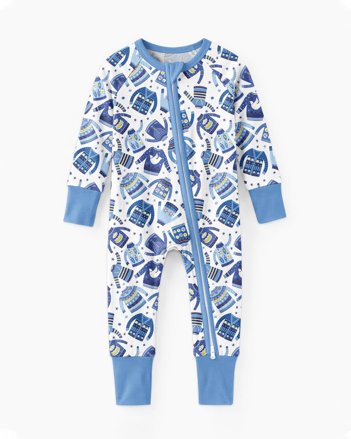 Cute Hanukkah Jumpers Bamboo Convertible Zippy