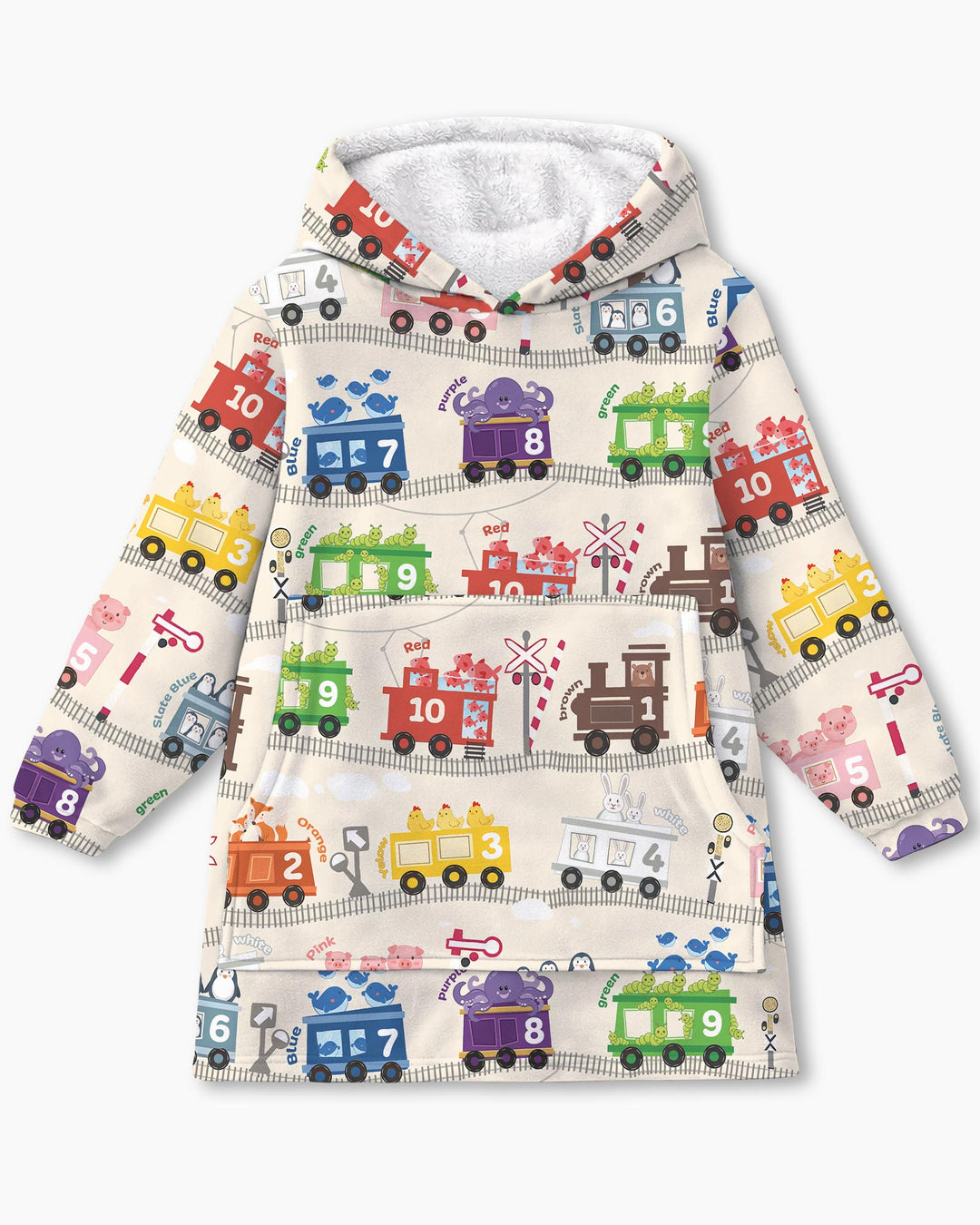 Color Train Bamboo Blanket Hoodie