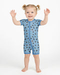 Hockey Dogs - Blue and Black Bamboo Shorty Zippy