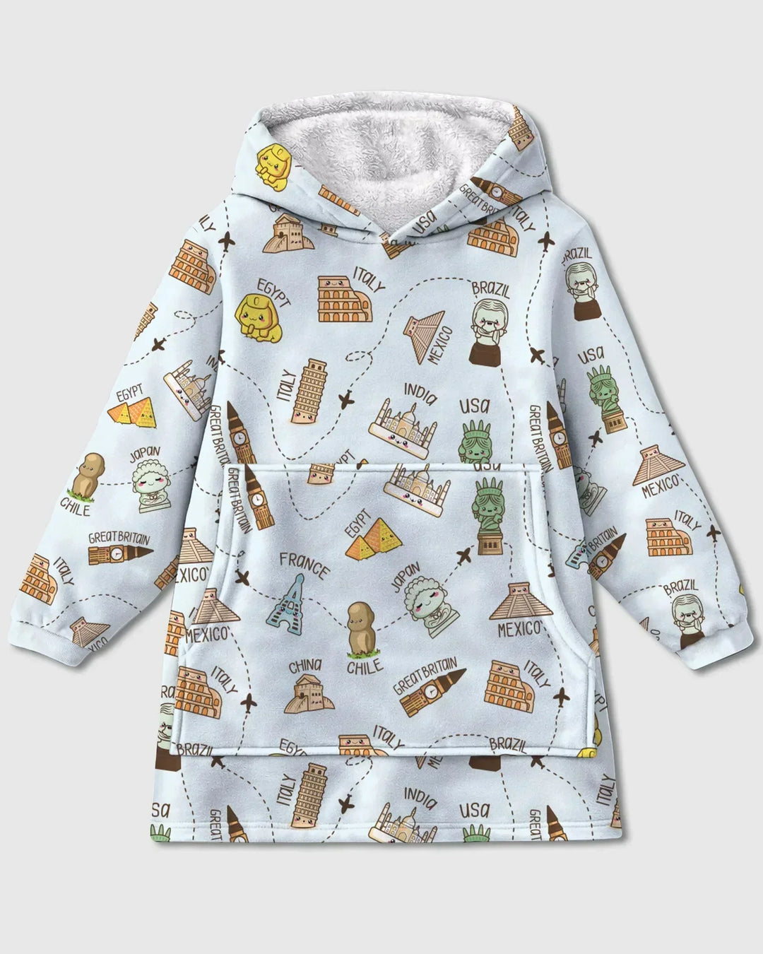 Kawaii World Tour Wearable Bamboo Blanket Hoodie