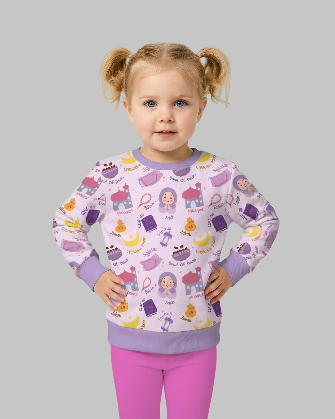 Happy Ramadhan Bamboo Crewneck Sweatshirt