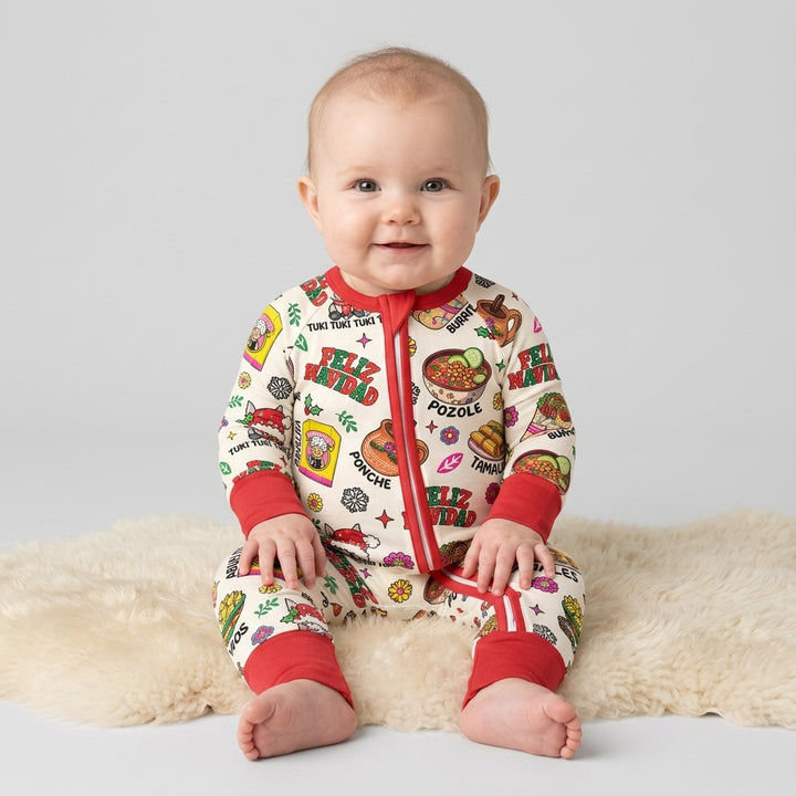 Mexican Christmas Feliz Navidad Bamboo Convertible Zippy