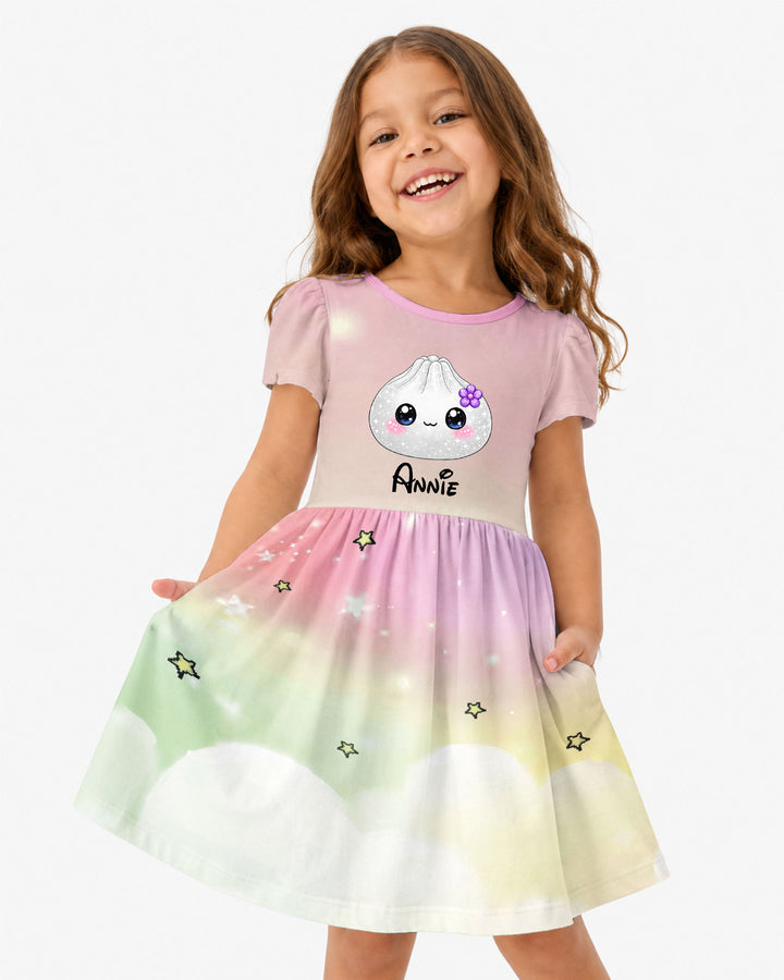 Cute Dumpling Bamboo Twirl Dress