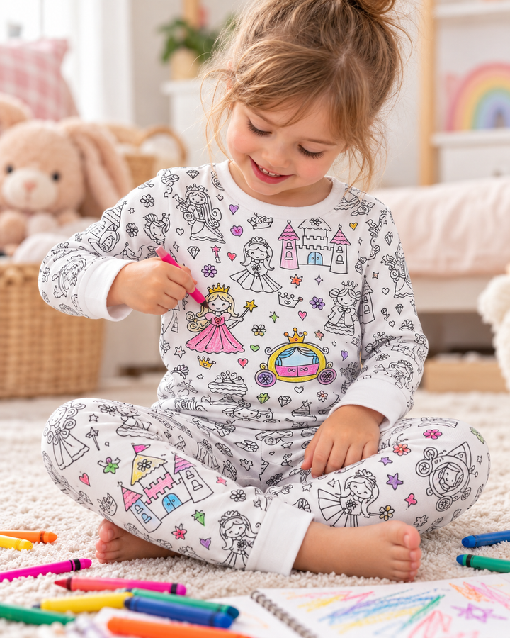 Sweet Dream Colorable Bamboo Two Piece Pyjamas Set