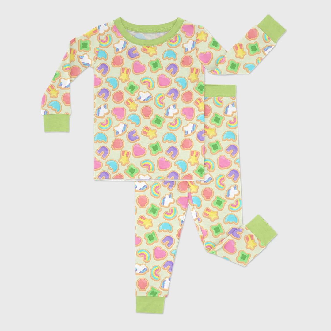Lucky Marshmallow Cookies Bamboo Two Piece Long Sleeve Pajama Set