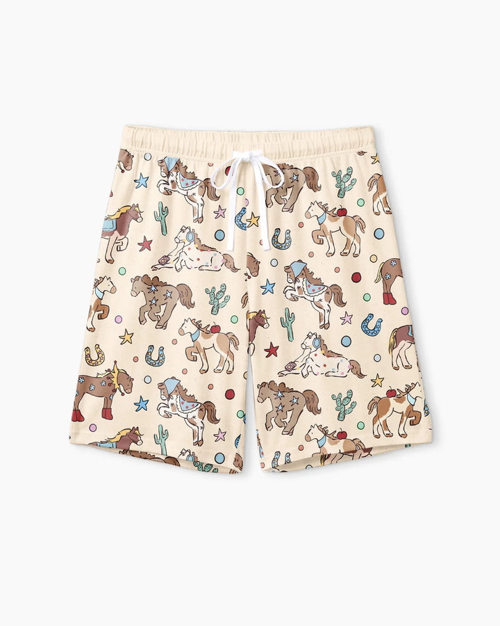 Lil' Buckaroo Bamboo Men Short Sleeve Short Pajama Set