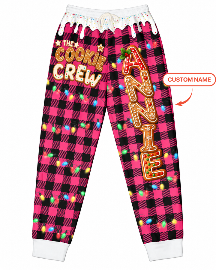 Cookie Crew Gingerbread Letter Bamboo Women Jogger