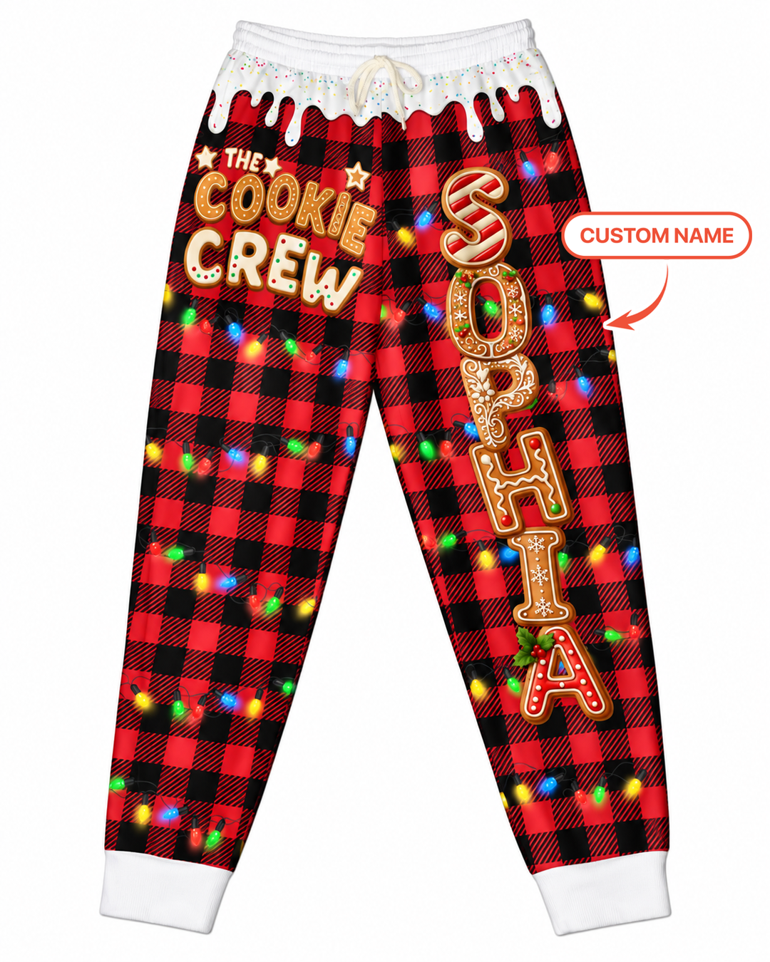 Cookie Crew Gingerbread Letter Bamboo Women Jogger