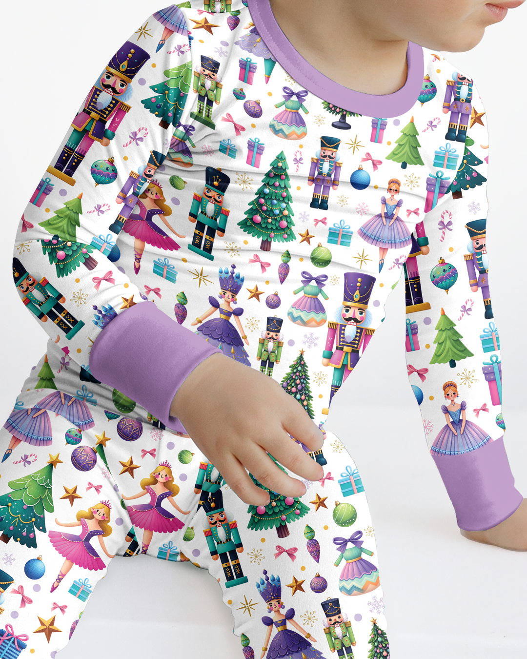 Nutcracker Wonderland Bamboo Two Piece Long Sleeve Pajama Set