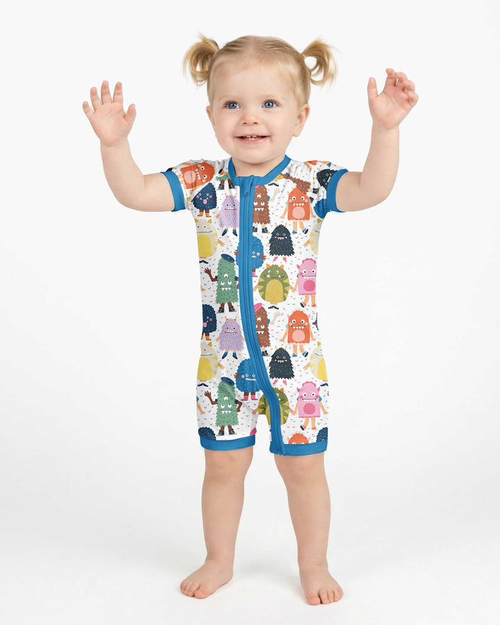 (Not So) Scary Monsters Bamboo Shorty Zippy