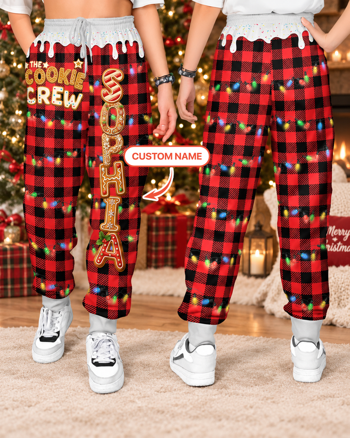 Cookie Crew Gingerbread Letter Bamboo Women Jogger