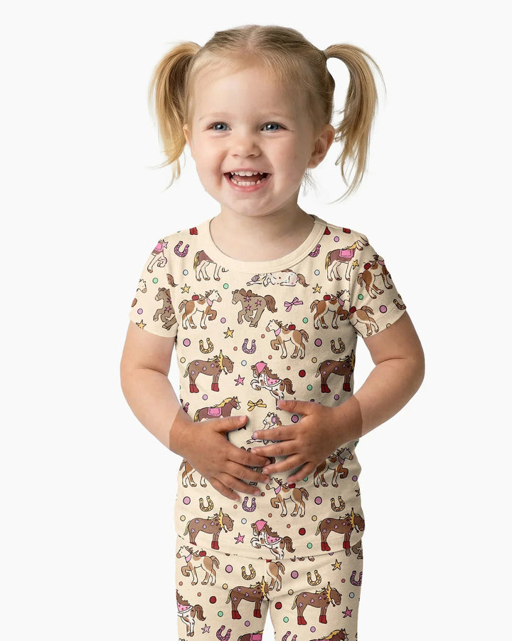 Lil' Buckaroo Bamboo Two Piece Short Sleeve Pajama Set