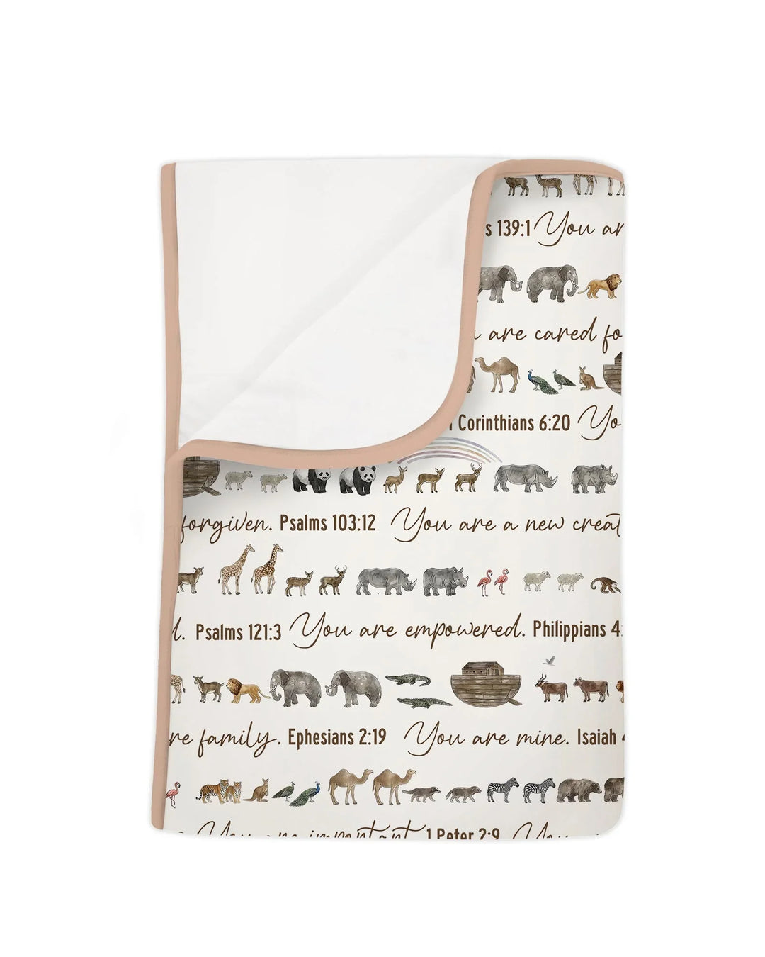 Biblical Noah's Ark Bamboo Blanket