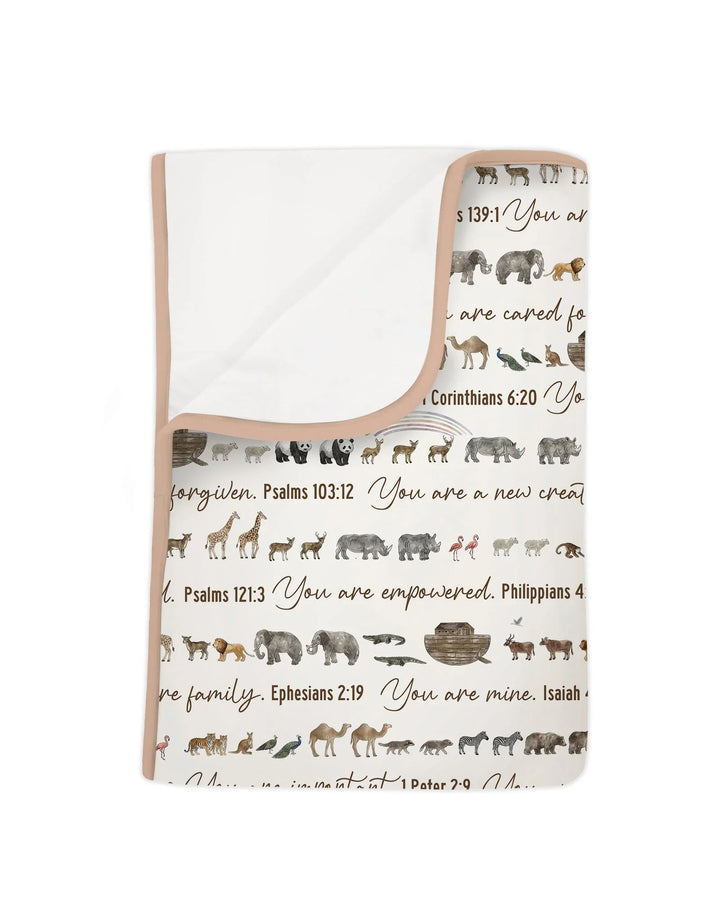 Biblical Noah's Ark Bamboo Blanket
